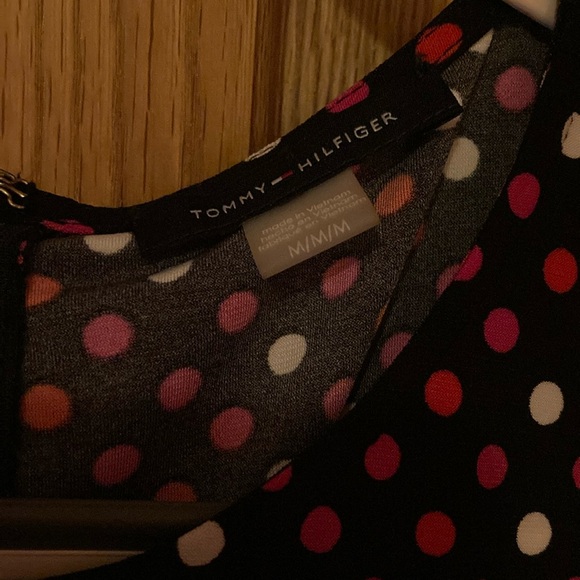 Tommy Hilfiger women’s black and polka dot peplum top - Picture 3 of 11